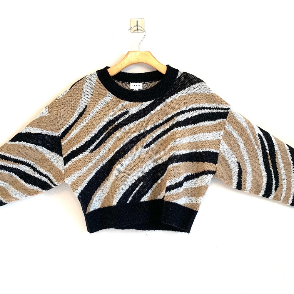 LELIS 'All Swirled Up' Crew Neck Sweater